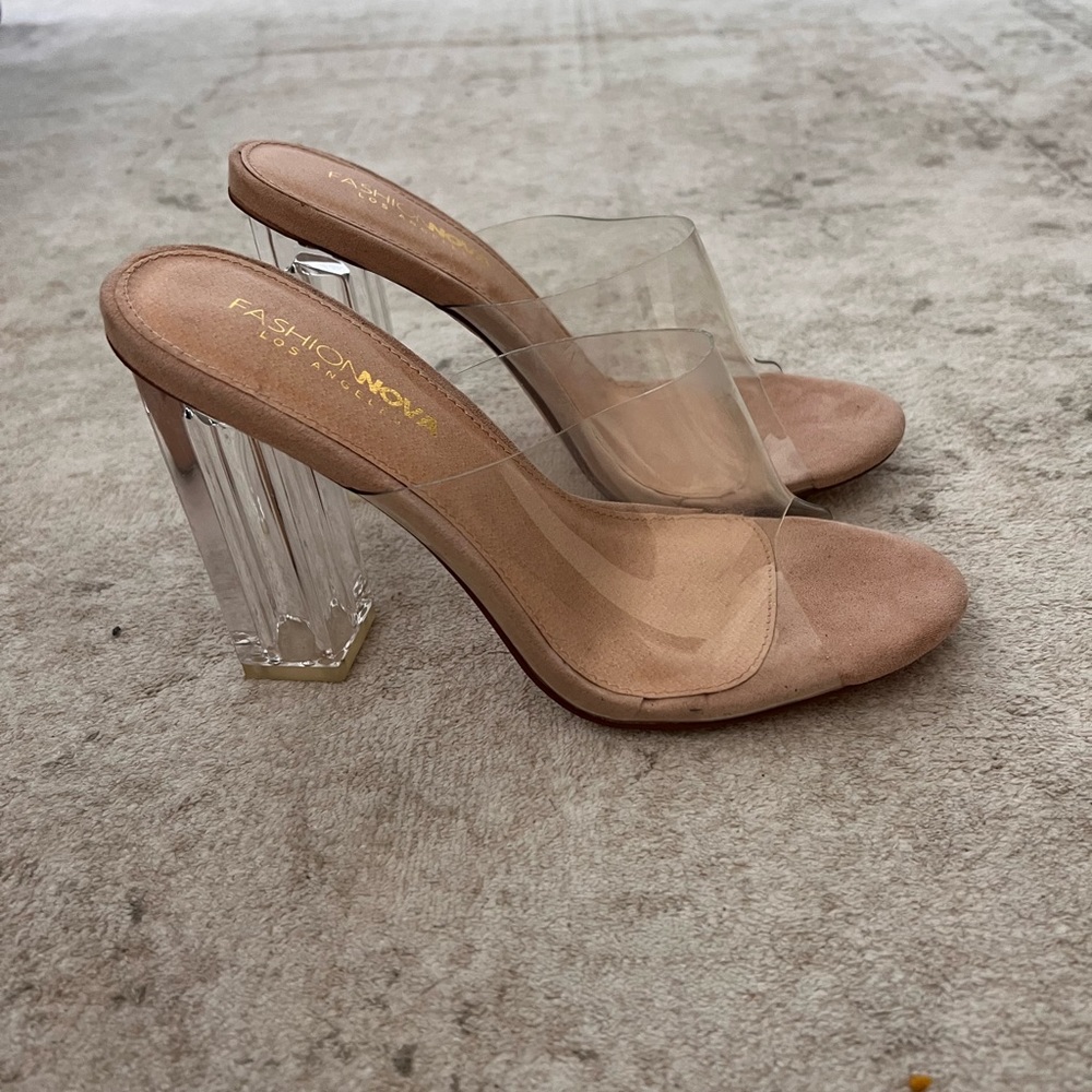 Clear heels